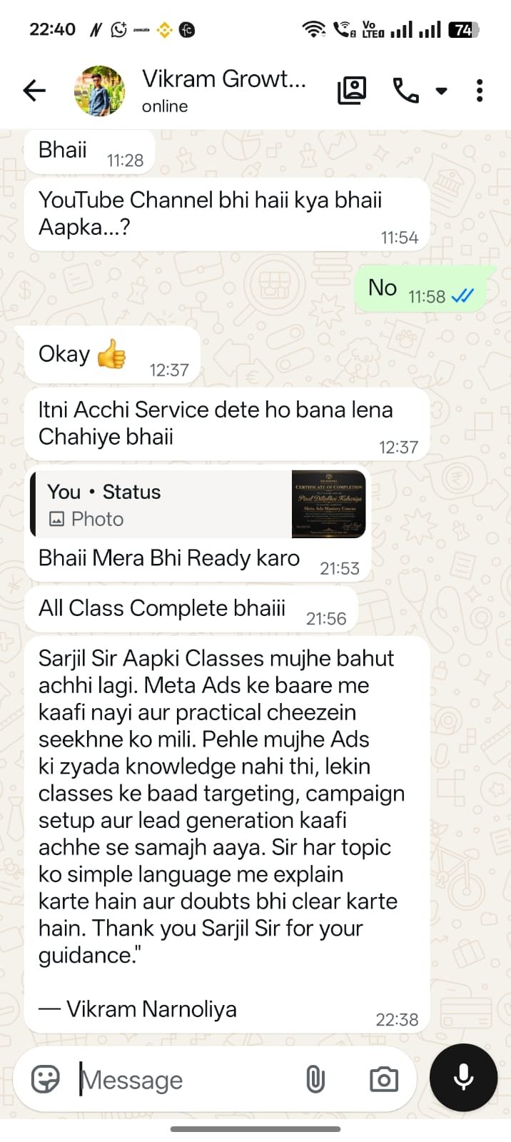 Student Review 1