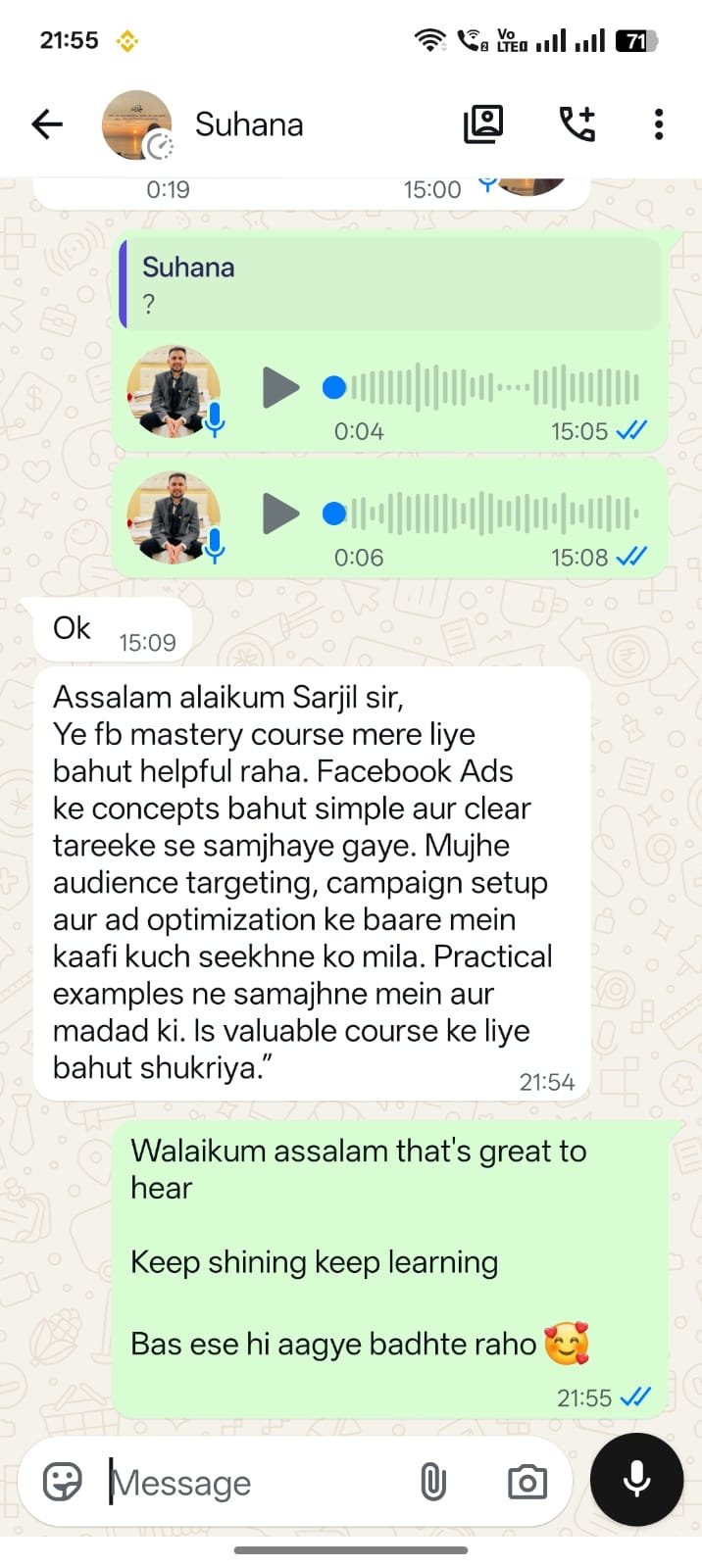 Student Feedback 11