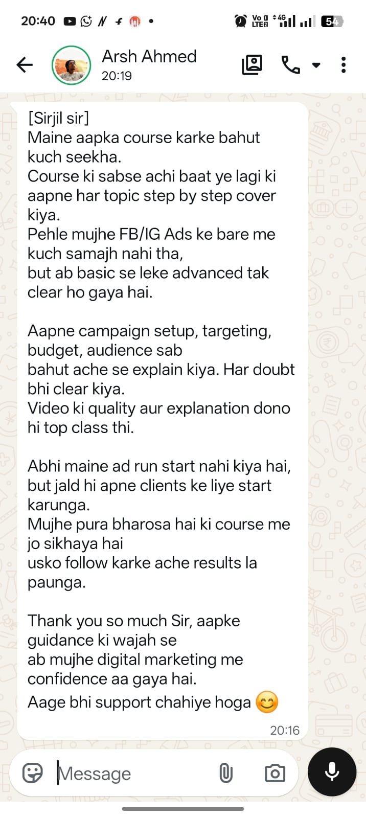 Student Feedback 9